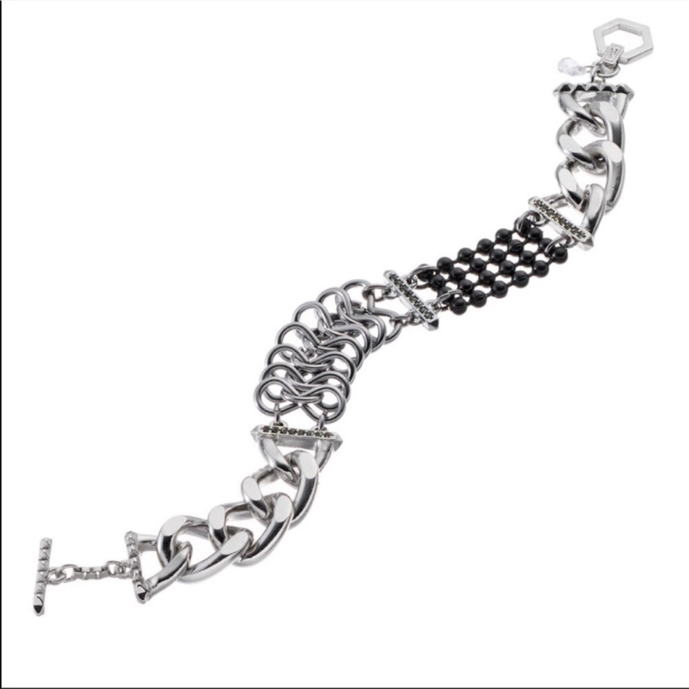 Simply Vera Vera Wang Wheat Chain Chunky Thick Antique Brass Tone Bracelet.